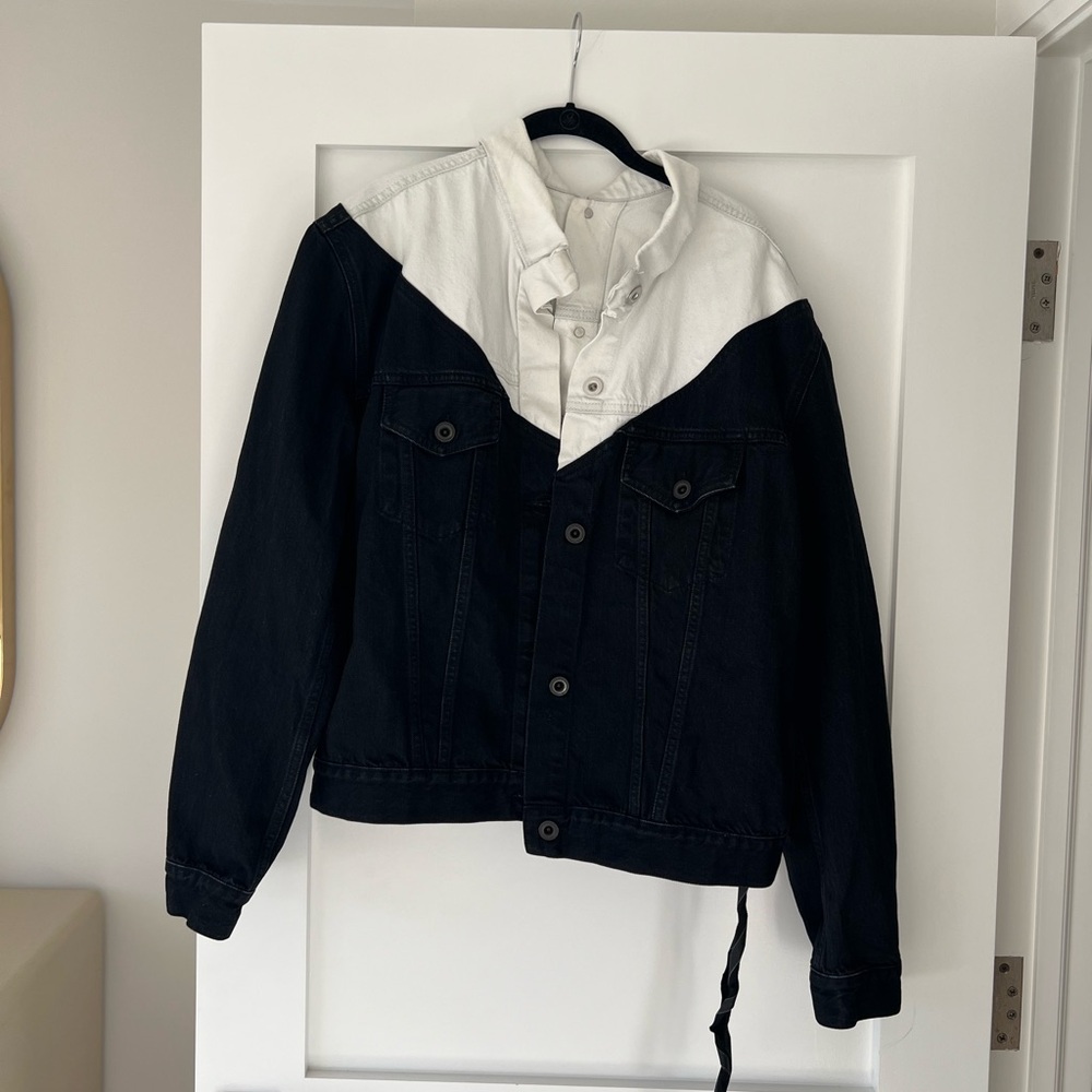 Black & White Ben Taverniti Unravel Project Denim Jean Jacket [IT 42 / Medium]